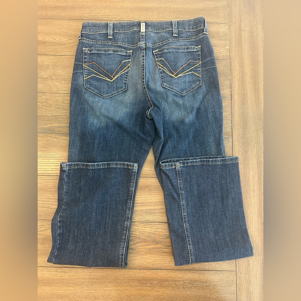 Ariat Dark Blue Bootcut Jeans Size 32 R Gently Worn - Picture 3 of 5